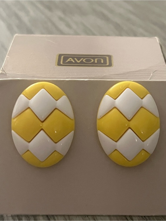 Avon Jewelry - Vintage Avon Sunsations Lucite Earrings  with Original Box | 1980s Fashion